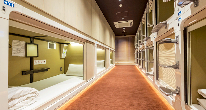 A new modern capsule hotel has opened in Madrid